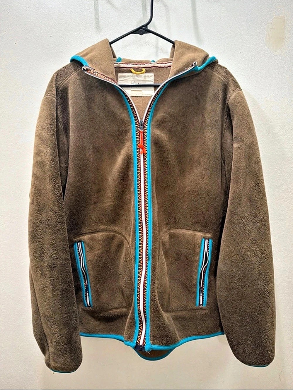 Koto urban outfitters  Hooded Fleece Jacket Brown Size Medium Like New